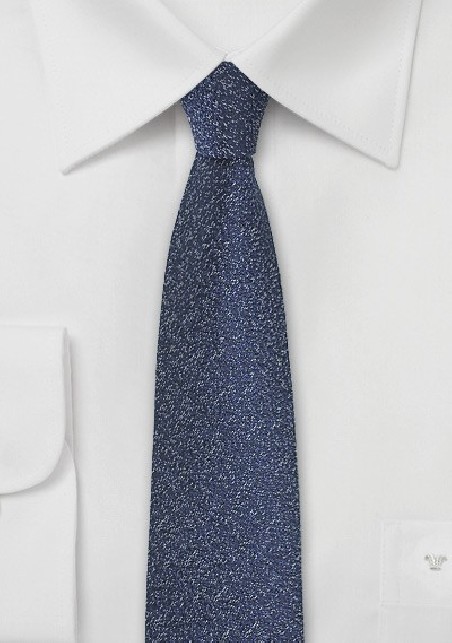 Deep Navy Blue Skinny Tie