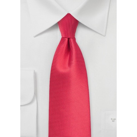 Grenadine Red Color Necktie