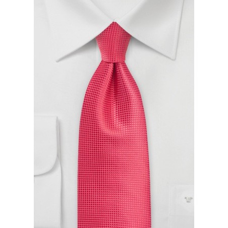 Textured Necktie in Spiced Coral