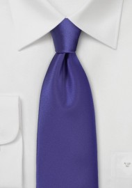 Solid Satin Purple Necktie