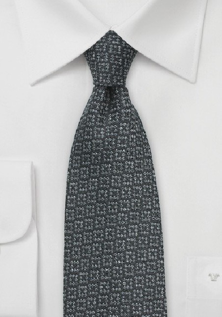 Wool Autumn Tie in Pewter