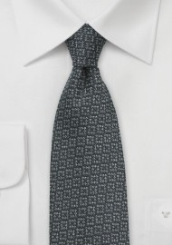 Wool Autumn Tie in Pewter