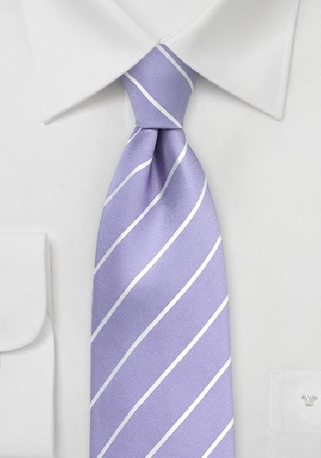 Striped Tie in Bougainvillea