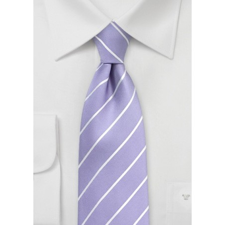 Striped Tie in Bougainvillea
