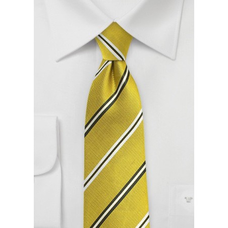 Trendy Repp Tie in Citrine Yellow