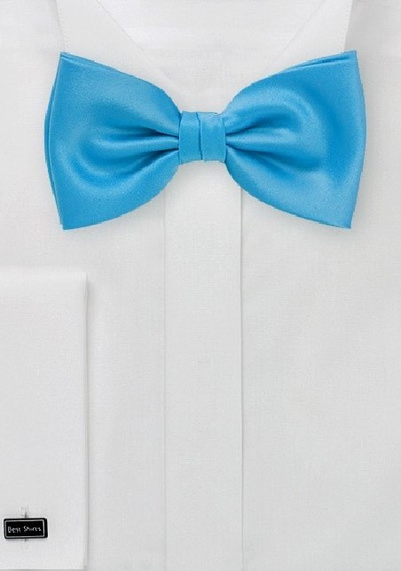 Cyan Blue Bow Tie for Kids