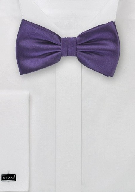 Boys Bow Tie in Eggplant Purple