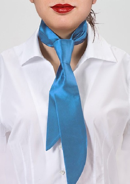 Women's Necktie in Ice Blue