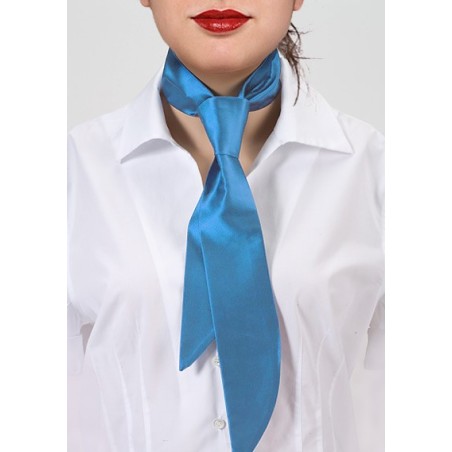 Women's Necktie in Ice Blue