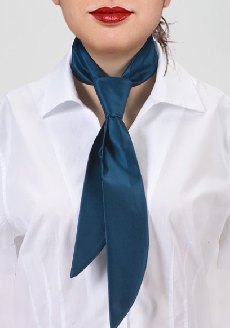 Teal Blue Women's Necktie