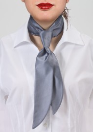 Silver Gray Women's Necktie