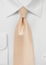 Extra Long Necktie in Peach Cobbler