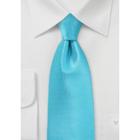 Bluebird Turquoise Necktie in XL Length