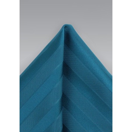 Teal Green Colored Pocket Square