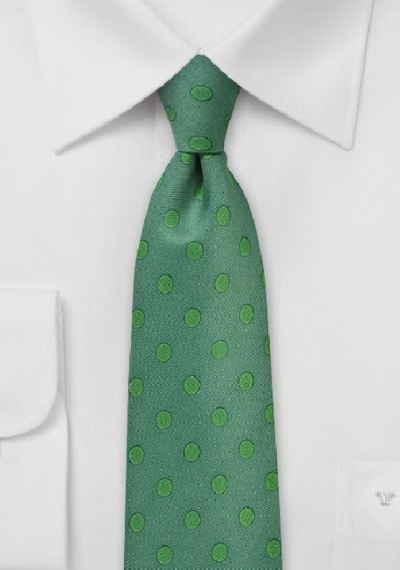 Ivy Green Polka Dot Tie