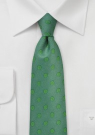 Ivy Green Polka Dot Tie