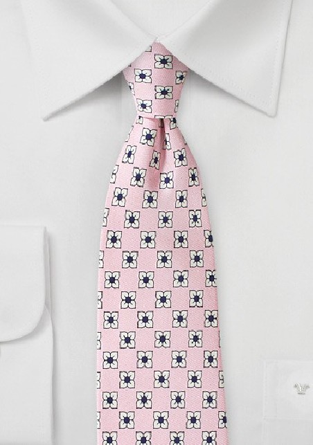 Cherry Blossom Pink Floral Tie