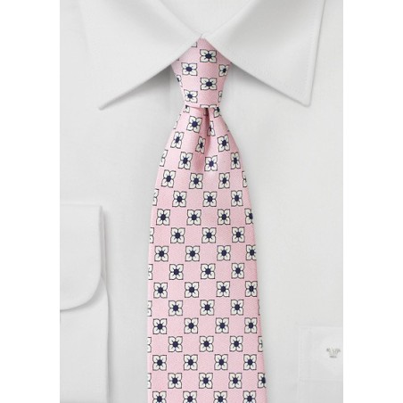 Cherry Blossom Pink Floral Tie