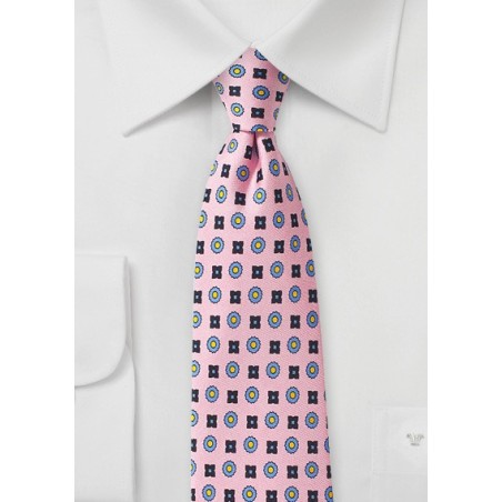 Pink Foulard Silk Tie