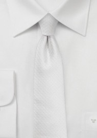 Pin Dot Tie in Formal Ivory