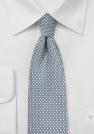 Shadow Gray Pin Dot Skinny Tie