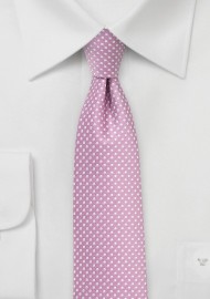 Orchid Pin Dot Tie