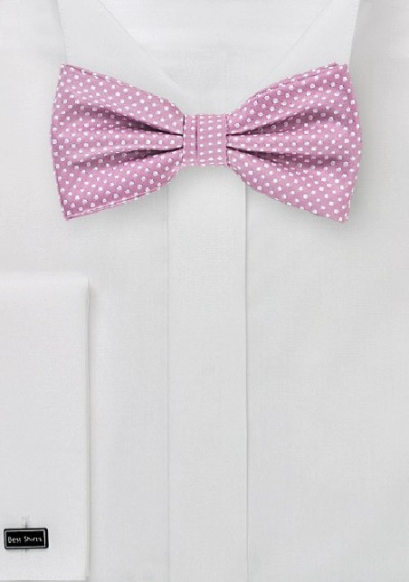 Pin Dot Bow Tie in Orchid