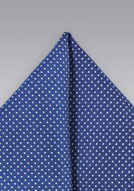 Pin Dot Pocket Square in Royal Blue