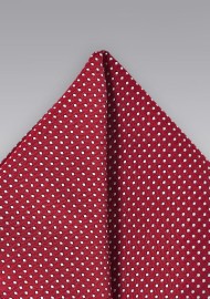 Pocket Square in Cherry Red Color