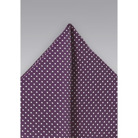 Eggplant Pin Dot Hanky