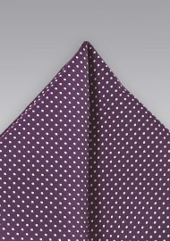 Eggplant Pin Dot Hanky