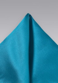 Peacock Blue Pocket Square