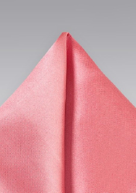 Tulip Pink Pocket Square