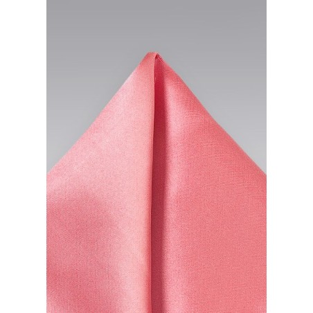 Tulip Pink Pocket Square