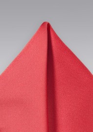 Coral Red Pocket Square