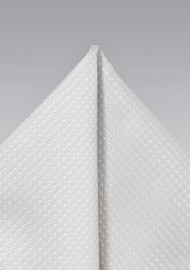 Light Platinum Silver Pocket Square