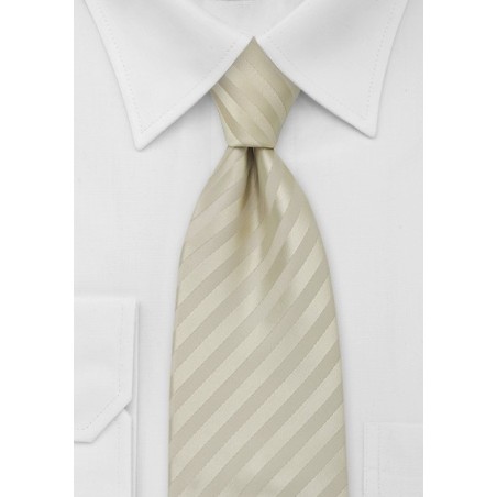 Extra Long Tie in Vanilla-Yellow