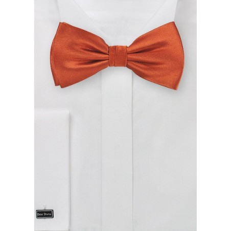Dark Coral Red Bow Tie