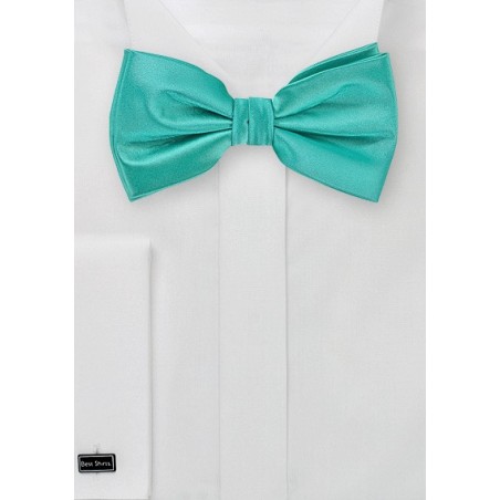 Solid Mermaid Green Bow Tie