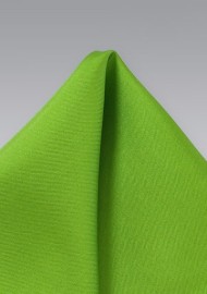 Bright Lime Green Silk Pocket Square