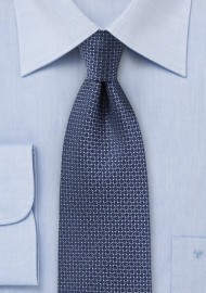 Woven Silk Tie in Classic Navy