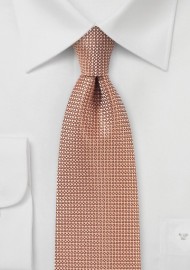 Apricot Color Tie with Texture
