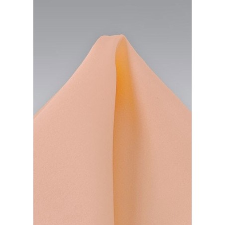 Coral Peach Hued Silk Pocket Square