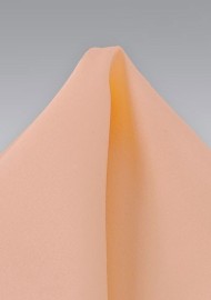 Coral Peach Hued Silk Pocket Square