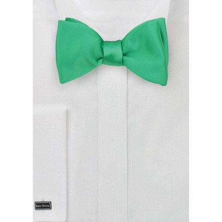 Self Tie Bow Tie in Emerald