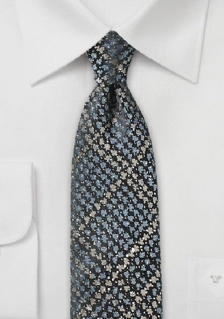 Trendy Slim Cut Tie in Snake Skin Design