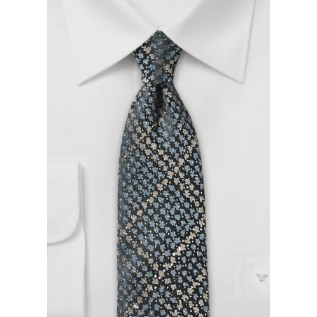 Trendy Slim Cut Tie in Snake Skin Design