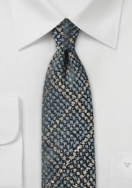 Trendy Slim Cut Tie in Snake Skin Design