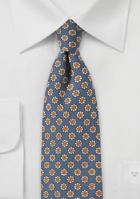 Floral Print Tie in Victorian Lilac