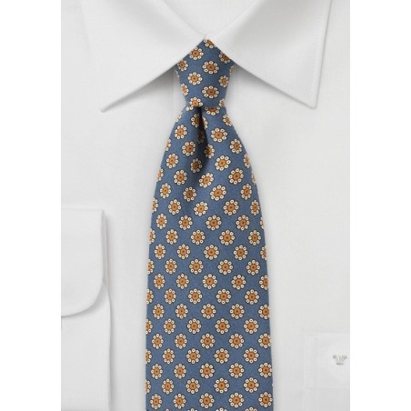Floral Print Tie in Victorian Lilac